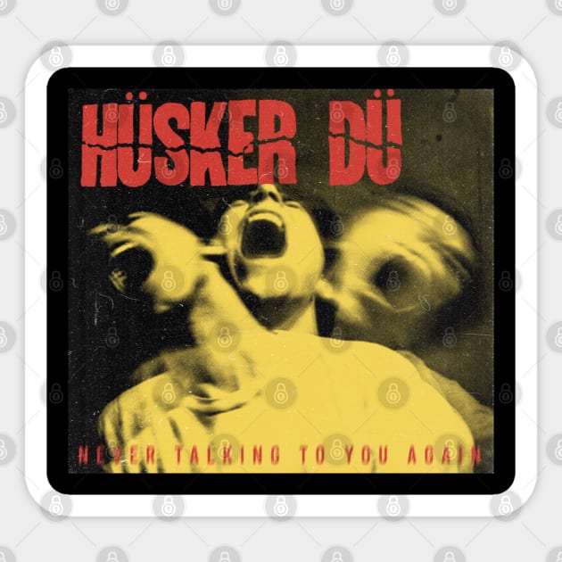 vintage husker du // fanart Sticker by psninetynine